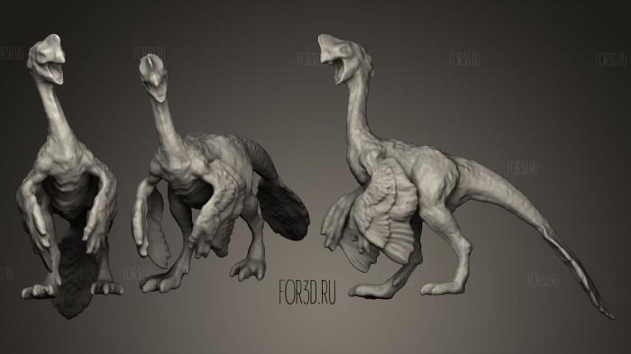 Oviraptor stl model for CNC